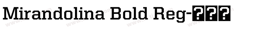 Mirandolina Bold Reg字体转换